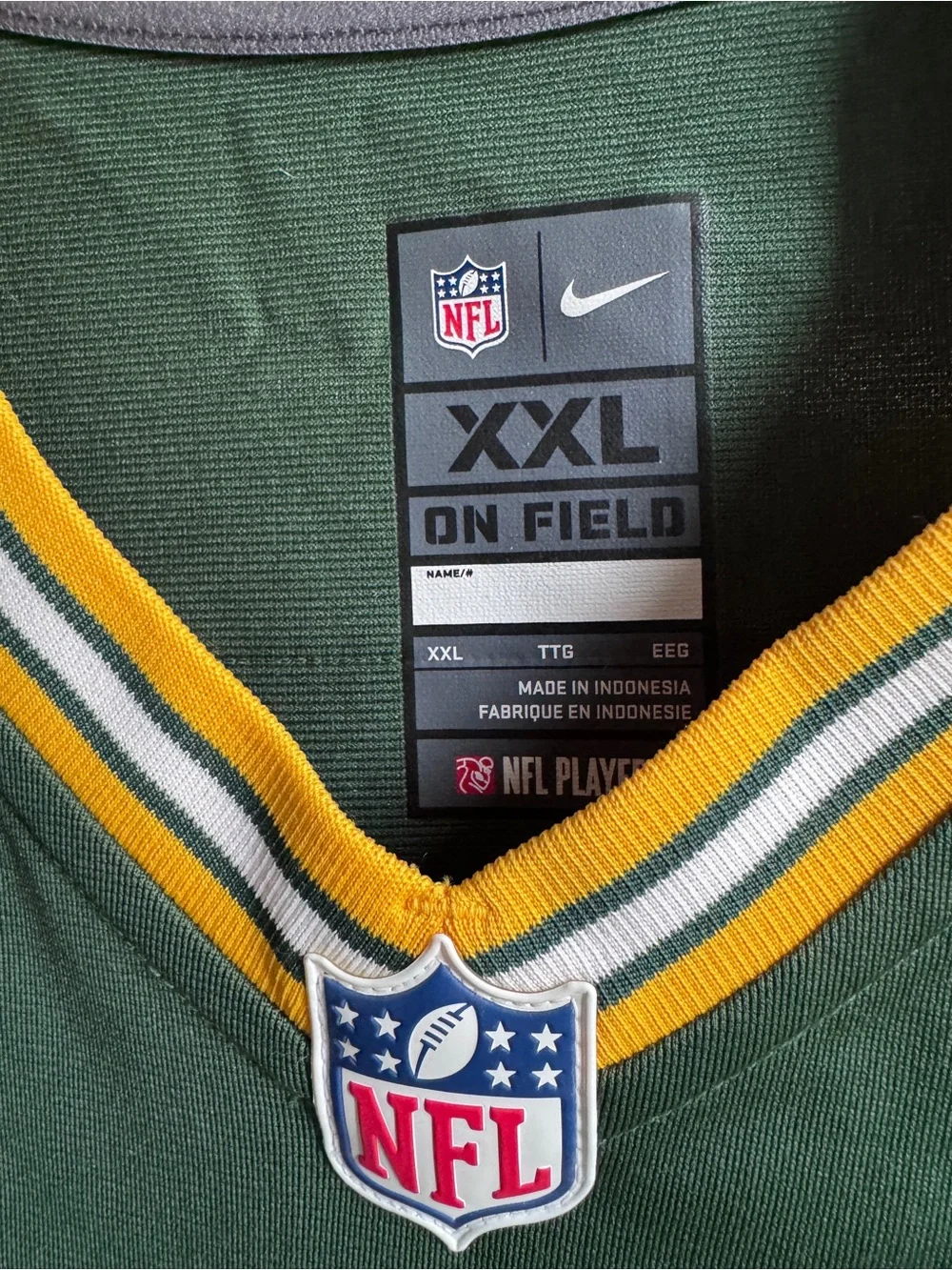 NFL Green Bay Packers Jennings Nike jersey size XXL